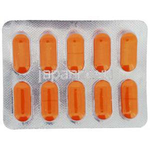 オフロキサシン/ オルニダゾール（フロマックス-DZ ジェネリック）, Oflotas-OZ, 200mg/ 500mg 錠 (Intas) 包装