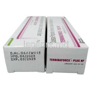 テルビナフォース プラス NFクリーム, , クリーム 15g,製造元： Mankind Pharma Ltd, 箱側面