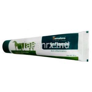 インフラミン 動物用クリーム, 動物用クリーム 50g, 製造元：Himaraya,チューブ表面