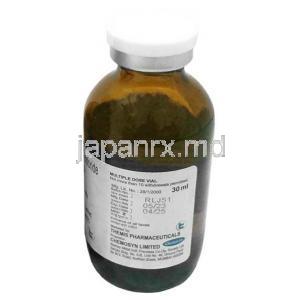 プロケン注射, リドカイン 2%,注射液 30mL, 製造元：Themis Pharmaceuticals, ボトル情報