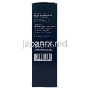 カルプソル ローション, カルシポトリオール 0.005%, ローション 15mL, 製造元：Biocon, 箱情報, 製造元