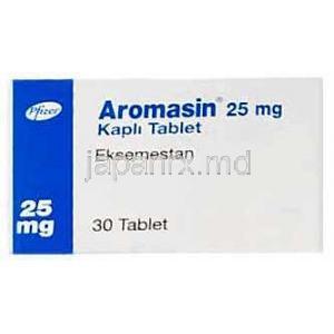 アマロマシン, エキセメスタン 25mg, 製造元：Pfizer(トルコ), 箱表面