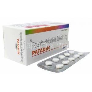 パタジン, オロパタジン5mg, 製造元：Ajanta Pharma Ltd, 箱, シート