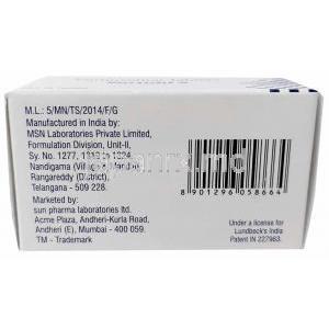 ボルチディフ, ボルチオキセチン 5mg, 製造元：Sun Pharmaceutical,箱情報, 製造元
