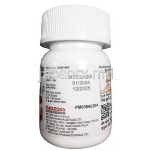 タイロックス, レボチロキシン 125mcg, 120錠, 製造元： Macleods Pharma, ボトル情報