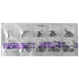 ロルバス SR,インダパミド1.5mg, 製造元：Torrent Pharma, シート情報, 製造日, 消費期限