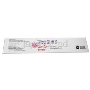 エバロン クリーム, エストリオール 1mg,クリーム 15g, 箱情報, 製造元
