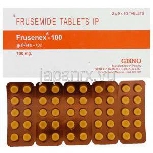 ラシックスジェネリック, フルセネックス Frusenex 100mg 錠 (Geno Pharma)