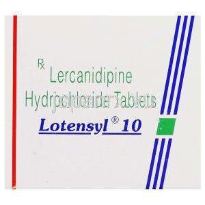 レルカニジピン塩酸塩, Lotensyl, 20MG 錠 (SUN PHARMA) 箱