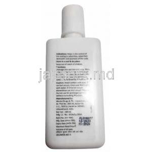 サリター 外用液, コールタール 1%/ サリチル酸 3%, 外用薬（ローション) 100 mL, 製造元：Menarini India, ボトル情報