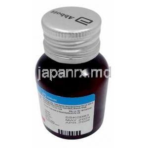 ネオメルカゾール, カルビマゾール 5 mg, 130 錠, 製造元：Abbott, ボトル情報