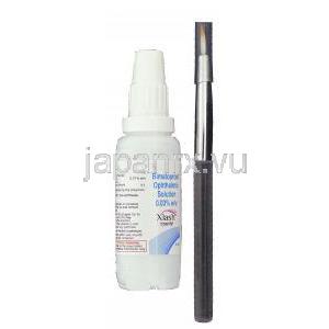 ビマトプロスト （エックスラッシュ XLASH）　0.03%  5ml 外用塗布液 (Gen Pharma) ボトル＆付属極細ブラ
