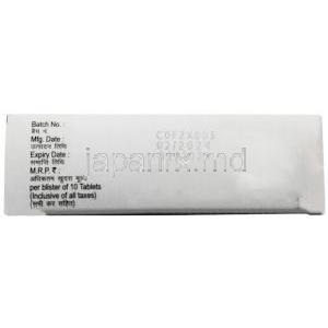 グリメスター M3 フォルテ, グリメピリド 3mg/ メトホルミン 1000mg , 製造元：Mankind Pharma, 箱情報