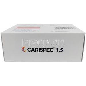 カリスペック, カリプラジン 1.5 mg, 製造元：Sun Pharmaceutical Industries Ltd,箱底面