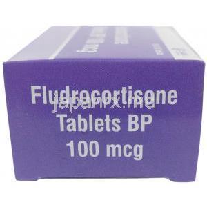フルドロコルチゾン (Sava社製), フルドロコルチゾン 100 mcg, 製造元：SAVA Healthcare, 箱側面