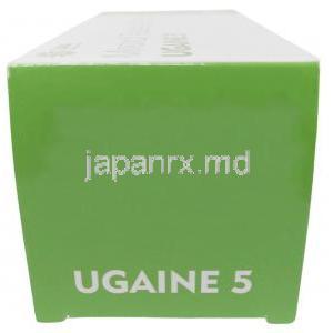 ウゲイン 5, ミノキシジル 5mg, 製造元：Sava Healthcare, シート形式,箱側面