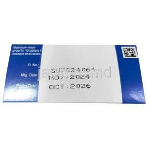 セフタム, セフロキシム  500mg, 製造元：GSK 箱情報, 製造日, 消費期限