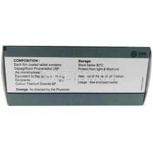 グルック イーゼット 10, ダパグリフロジン 10 mg, 製造元：SAVA Healthcare Limited, 箱情報, 保管方法, 成分
