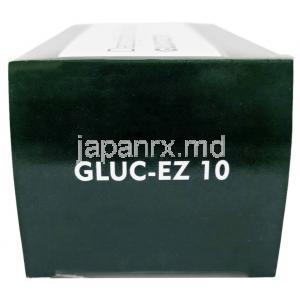 グルック イーゼット 10, ダパグリフロジン 10 mg, 製造元：SAVA Healthcare Limited, 箱側面