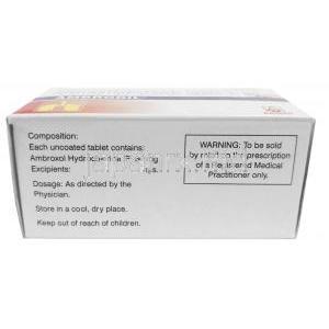 アンブロディル, アセブロフィリン 30 mg, 製造元：Aristo Pharmaceuticals, 箱情報, 成分, 注意事項