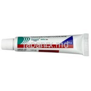 ドセチル クリーム, デソニド 0.05% w/w, クリーム 10 g,製造元： Eris Oaknet,チューブ