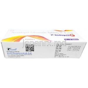 ピーインドプリル, ペリンドプリル 4 mg, 製造元：Knoll Healthcare Pvt Ltd, 箱情報, 製造日,消費期限