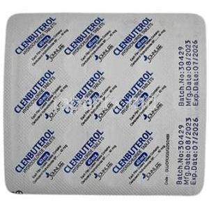 Clenbuterol (John Lee), Clenbuterol 40 mg, John Lee, Blisterpack information