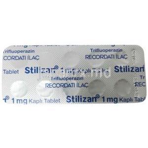 スティリザン,トリフロペラジン 1 mg, 糖衣錠,製造元：Recordati Ilac,シート情報