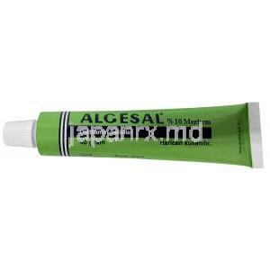 アルゲサル軟膏, サリチル酸ジエチルアミン 10%, 軟膏 40 g, 製造元：Recordati, チューブ