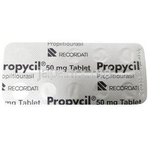 プロピシル, プロピルチオウラシル 50 mg, 製造元：Recordati, シート情報