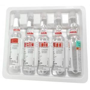 ヌロカインド LC 注射, レボカルニチン 200 mg, アンプル 5 mL X 5本, 製造元：Mankind Pharma,アンプル5本