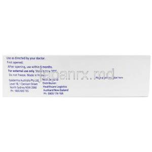 ソーラントラクリーム, イベルメクチン 1%, クリーム 30 g, 製造元：Galderma Australia, 箱情報, 保管方法