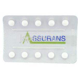 アシュアランス, シルデナフィル 20mg 錠 (Cipla)  包装