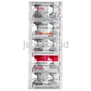 フレクサベンツ, シクロベンザプリン 5 mg,製造元：Macleods Pharmaceuticals, シート情報