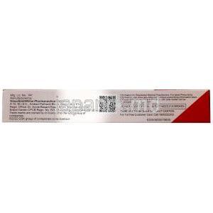ベトノベート GM, ベタメタゾン 0.1%w/w/ ゲンタマイシン 0.1%w/w/ ミコナゾール 2%w/w, クリーム 20 g, GSK, 箱情報, 注意事項（ラミネートチューブ）