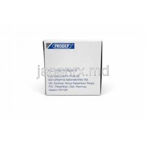 プロデップ, フルオキセチン 20mg, 製造元：Sun Pharma, 箱情報, 製造元情報