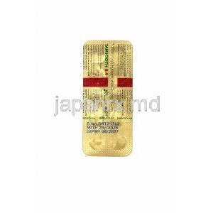 タムスース 0.4, タムスロシン塩酸塩 0.4 mg 錠剤, PTP包装裏面