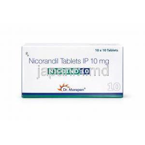 ニコインド 10, ニコランジル 10 mg, 箱