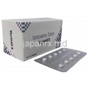 ボルチディフ, ボルチオキセチン 5mg, 製造元：Sun Pharmaceutical,箱, シート
