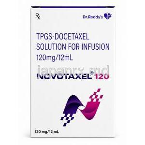 ノボタキセル 120, ドセタキセル 120 mg / 12 mL, バイアル, 正面側