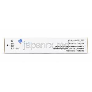 レキサルティ, ブレクスピプラゾール 1 mg, 製造元：Otsuka Pharmaceutical EU, 箱底面