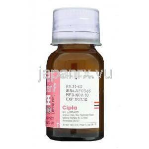 アジスロマイシン, AZEE REDIUSE , 200mg 15ml 内服懸濁液 (Cipla) 製造者情報