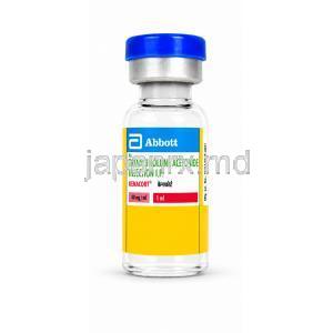 ケナコルト 注射, トリアムシノロン 40 mg/mL, 注射 1mL, 製造元：アボット, バイアル