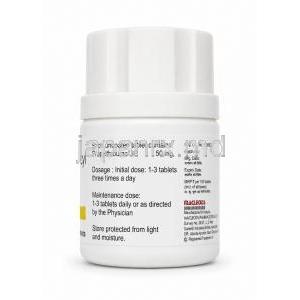 PTU, プロピルチオウラシル 50mg, 製造元：Macleods Pharma,ボトル情報, 成分（新包装）