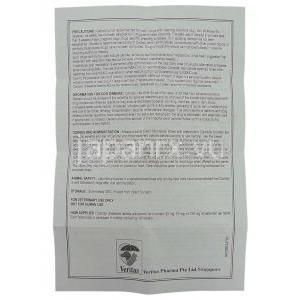 カプロフェン, カロディル Carodyl, 25mg チュワブル錠 (Pfizer) 情報シート2