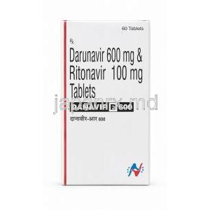 ダナビル R 600, ダルナビル 600mg/ リトナビ 100mg, 箱正面