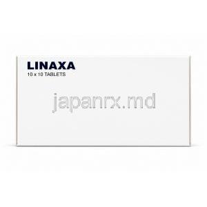 リナクサ, リナグリプチン 5 mg, 製造元：Torrent Pharmaceuticals, 箱裏面