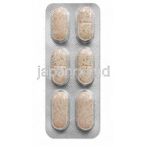 シプ-ゾックス, クロルゾキサゾン 500mg/ ジクロフェナク 50mg/ アセトアミノフェン 325mg, 6錠, 製造元：Cipla, シート（新包装）