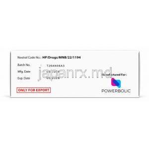 アナフィット, アナストロゾール1 mg, 製造元：Powerbolic Lab, 箱情報