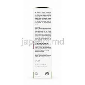 パントガール 女性用薄毛対策シャンプー, シャンプー 200 mL  (女性用), 製造元：Merz Pharmaceuticals, 箱側面-2